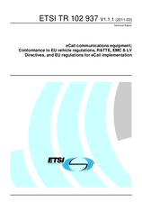 Die Norm ETSI TR 102937-V1.1.1 28.3.2011 Ansicht