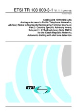 Die Norm ETSI TR 103000-3-1-V1.1.1 7.8.2001 Ansicht