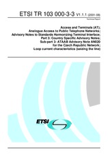 UNGÜLTIG ETSI TR 103000-3-3-V1.1.1 7.8.2001 Ansicht