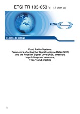 Die Norm ETSI TR 103053-V1.1.1 5.9.2014 Ansicht