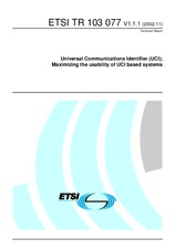 Die Norm ETSI TR 103077-V1.1.1 4.11.2002 Ansicht