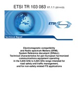 Die Norm ETSI TR 103083-V1.1.1 25.3.2014 Ansicht