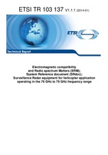 Die Norm ETSI TR 103137-V1.1.1 17.1.2014 Ansicht