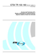Die Norm ETSI TR 103180-V1.2.1 10.11.2005 Ansicht