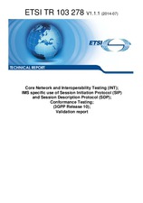 Die Norm ETSI TR 103278-V1.1.1 31.7.2014 Ansicht