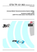 Die Norm ETSI TR 121902-V10.0.0 29.4.2011 Ansicht