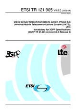 Die Norm ETSI TR 121905-V8.8.0 21.4.2009 Ansicht