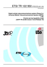 Die Norm ETSI TR 122950-V10.0.0 19.5.2011 Ansicht