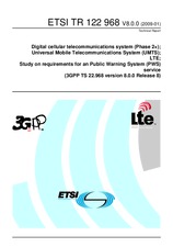 Die Norm ETSI TR 122968-V8.0.0 30.1.2009 Ansicht