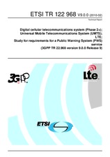 Die Norm ETSI TR 122968-V9.0.0 3.2.2010 Ansicht