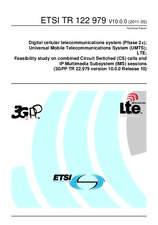 Die Norm ETSI TR 122979-V10.0.0 13.5.2011 Ansicht