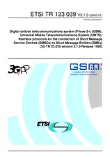 Die Norm ETSI TR 123039-V3.1.0 28.1.2000 Ansicht
