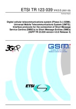 Die Norm ETSI TR 123039-V4.0.0 31.3.2001 Ansicht