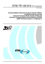 Die Norm ETSI TR 125912-V7.1.0 30.9.2006 Ansicht