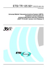 Die Norm ETSI TR 125921-V4.0.0 31.3.2001 Ansicht
