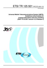 Die Norm ETSI TR 125921-V4.3.0 31.12.2001 Ansicht