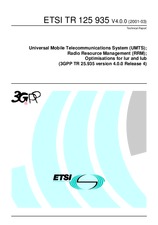 Die Norm ETSI TR 125935-V4.0.0 31.3.2001 Ansicht