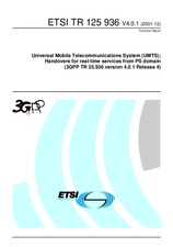 Die Norm ETSI TR 125936-V4.0.1 31.12.2001 Ansicht