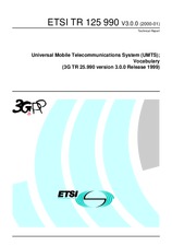 Die Norm ETSI TR 125990-V3.0.0 28.1.2000 Ansicht