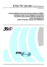 Die Norm ETSI TR 125991-V5.0.0 31.3.2002 Ansicht
