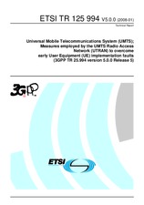 Die Norm ETSI TR 125994-V5.0.0 22.1.2008 Ansicht