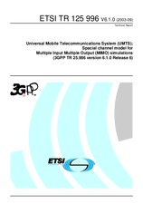 Die Norm ETSI TR 125996-V6.1.0 27.1.2004 Ansicht