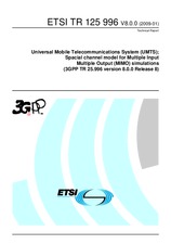 Die Norm ETSI TR 125996-V8.0.0 30.1.2009 Ansicht