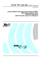 Die Norm ETSI TR 126901-V4.0.1 14.8.2001 Ansicht