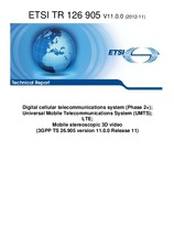 Die Norm ETSI TR 126905-V11.0.0 21.11.2012 Ansicht