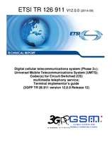 Die Norm ETSI TR 126911-V12.0.0 30.9.2014 Ansicht