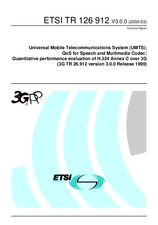 Die Norm ETSI TR 126912-V3.0.0 31.3.2000 Ansicht