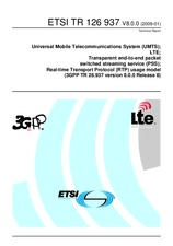 Die Norm ETSI TR 126937-V8.0.0 22.1.2009 Ansicht