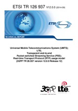 Die Norm ETSI TR 126937-V12.0.0 30.9.2014 Ansicht