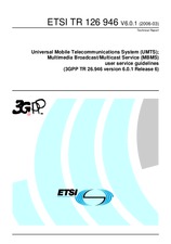 Die Norm ETSI TR 126946-V6.0.1 31.3.2006 Ansicht