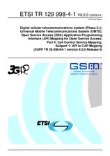 Die Norm ETSI TR 129998-4-1-V8.0.0 19.1.2009 Ansicht