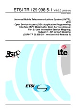 Die Norm ETSI TR 129998-5-1-V8.0.0 19.1.2009 Ansicht