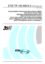 Die Norm ETSI TR 129998-6-2-V7.0.0 30.3.2007 Ansicht