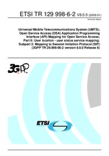 Die Norm ETSI TR 129998-6-2-V8.0.0 19.1.2009 Ansicht