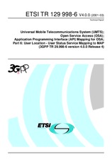 Die Norm ETSI TR 129998-6-V4.0.0 31.3.2001 Ansicht