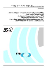 Die Norm ETSI TR 129998-8-V5.0.0 27.6.2002 Ansicht