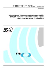 Die Norm ETSI TR 131900-V6.2.0 31.3.2006 Ansicht