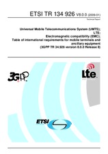 Ansicht ETSI TR 134926-V8.0.0 26.1.2009