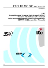 Die Norm ETSI TR 136903-V8.0.0 20.1.2011 Ansicht