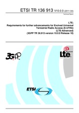 Die Norm ETSI TR 136913-V10.0.0 27.4.2011 Ansicht