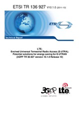 Die Norm ETSI TR 136927-V10.1.0 21.10.2011 Ansicht