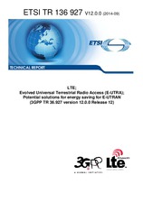 Die Norm ETSI TR 136927-V12.0.0 24.9.2014 Ansicht