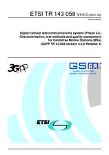 Die Norm ETSI TR 143058-V4.0.0 31.3.2001 Ansicht