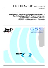 Die Norm ETSI TR 145903-V6.0.1 30.11.2004 Ansicht