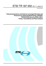Die Norm ETSI TR 187002-V2.1.1 11.12.2008 Ansicht