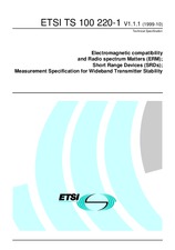Die Norm ETSI TS 100220-1-V1.1.1 21.10.1999 Ansicht
